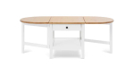 Стол журнальный с ящиком - аналог ИКЕА / ARKELSTORP/АРКЕЛЬСТОРП/ВУХТЫМ / IKEA , 140x65x52 см, белый/светло-коричневый
