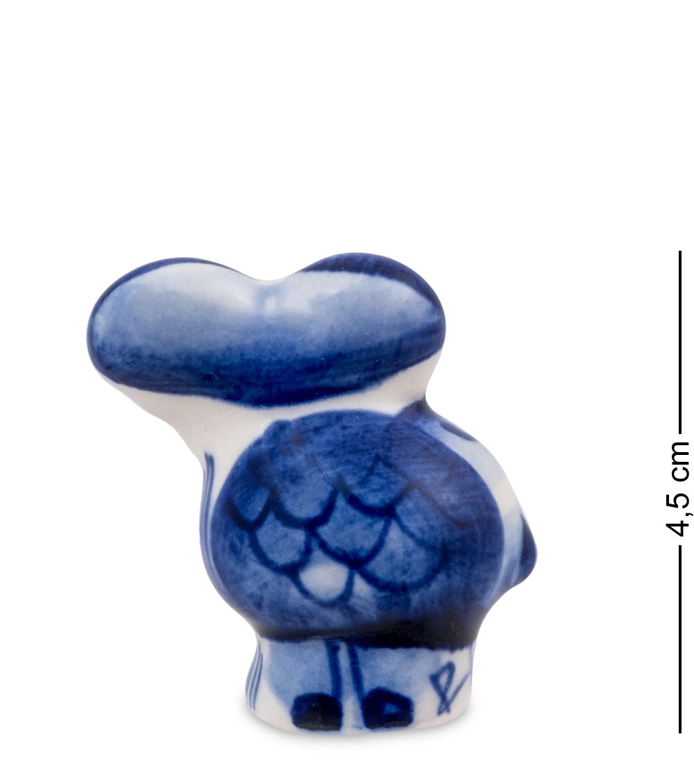 ГЛ- 980 Фигурка «Барашек» (Гжельский фарфор)