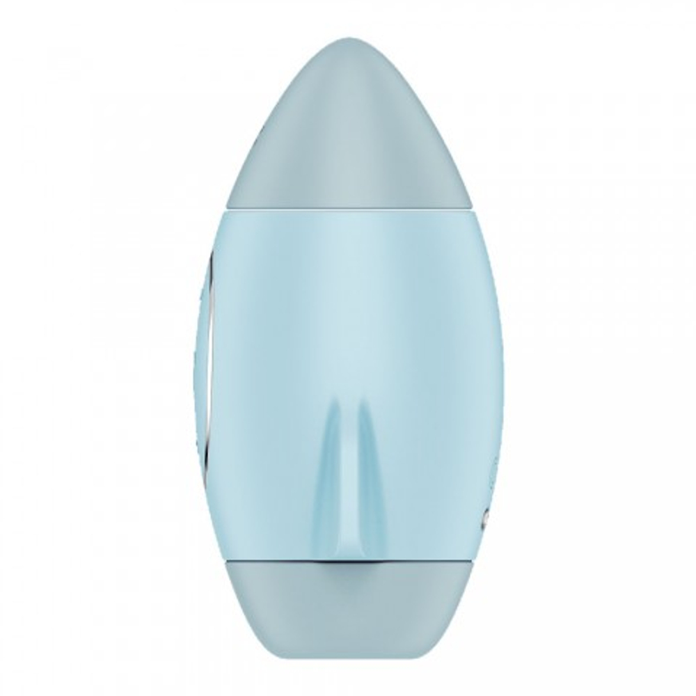 Стимулятор клитора с воздушной стимуляцией и вибрацией Satisfyer Mission Control (голубой)