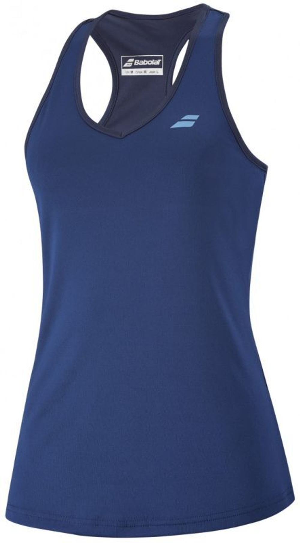 Футболка для девочки теннисная Babolat Play Tank Top Girl - небесный