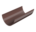ТН ПВХ 125/82 мм, желоб (1,5 м), коричневый