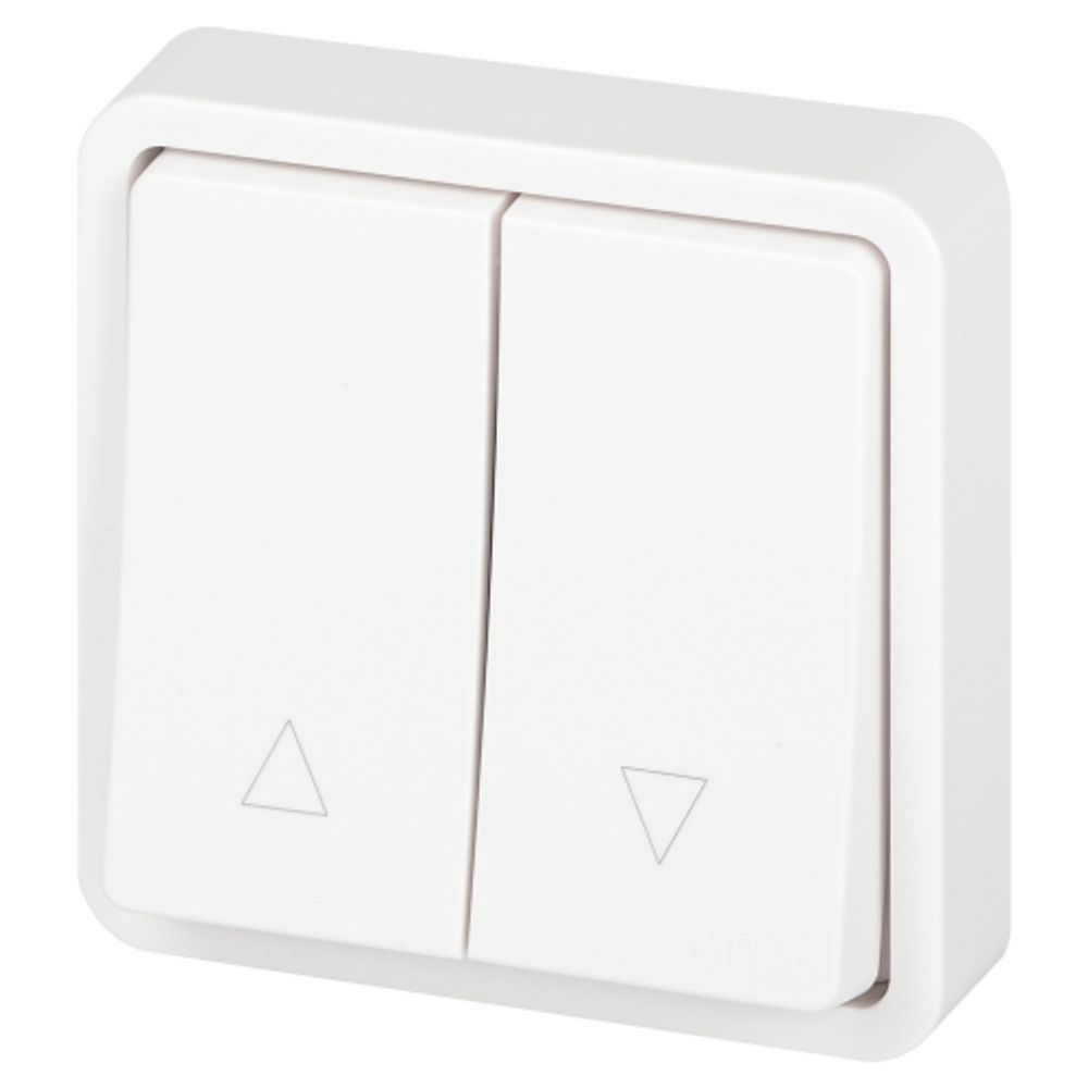 Переключатель ЭРА Эксперт 11-1528-01 для жалюзи кнопочный IP55 10АХ-250В СУ белый