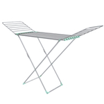 Сушилка для белья напольная (180х55х96) толстые прутья-трубы D-10мм СЕРАЯ СБТ18/С рабочая длина 18м