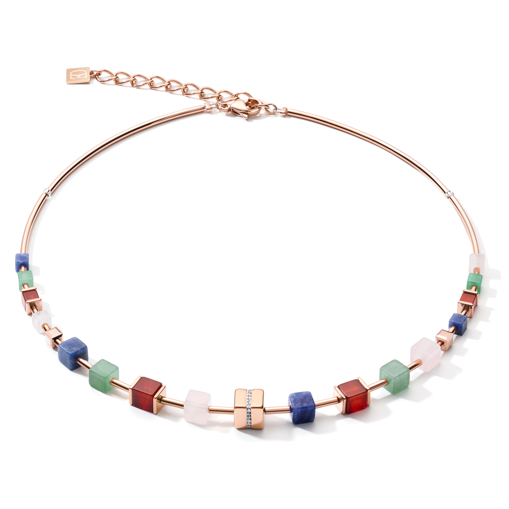 Колье Coeur de Lion Rose Gold Multicolor 5058/10-1561