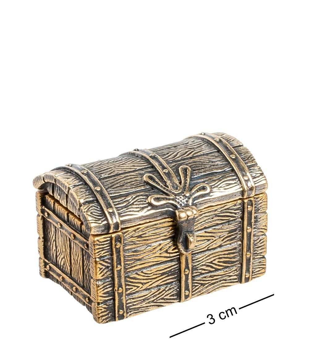 Народные промыслы AM-1344 Фигурка «Сундук» (латунь, янтарь)