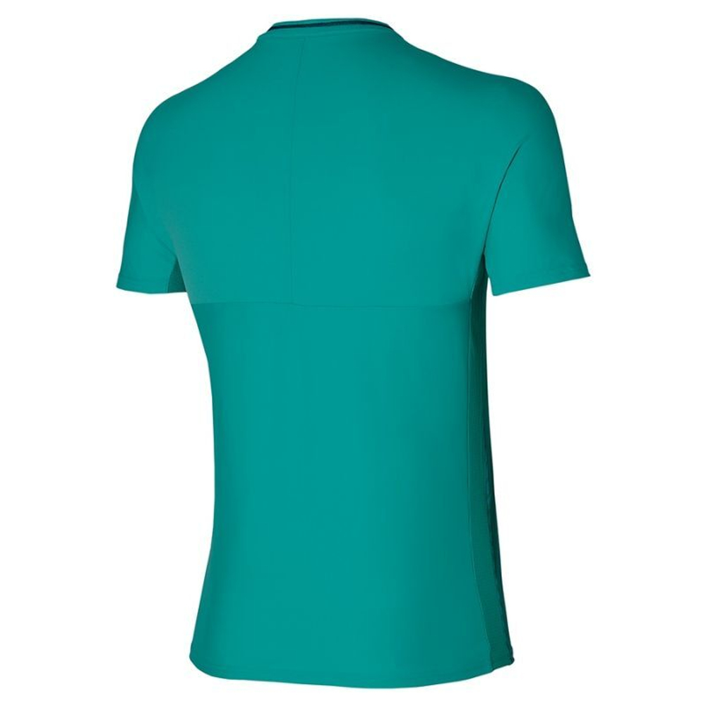 Мужское теннисное поло Mizuno Shadow Polo - turquoise