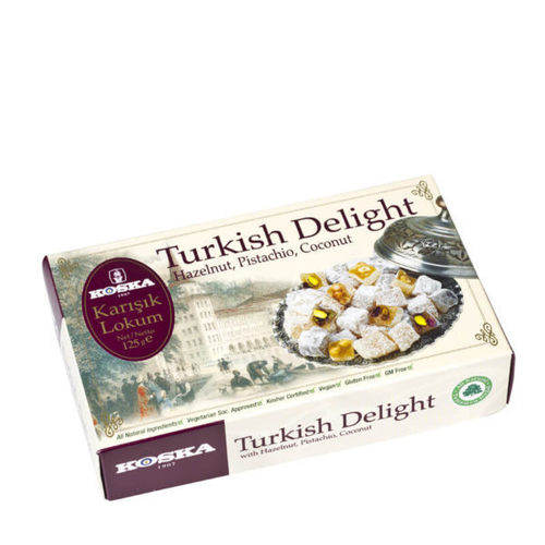 Рахат-лукум ассорти: кокос, фундук, фисташки 125 гр