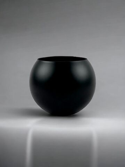 Ваза Шар "Sphere" (М) "BlackMaTT" (Черная матовая)