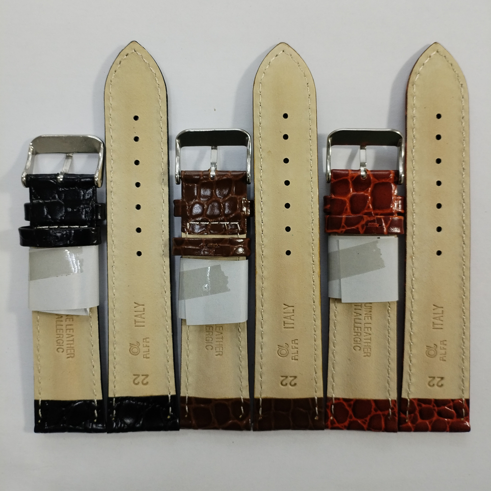 Ремень для часов из натуральной кожи. 4686А