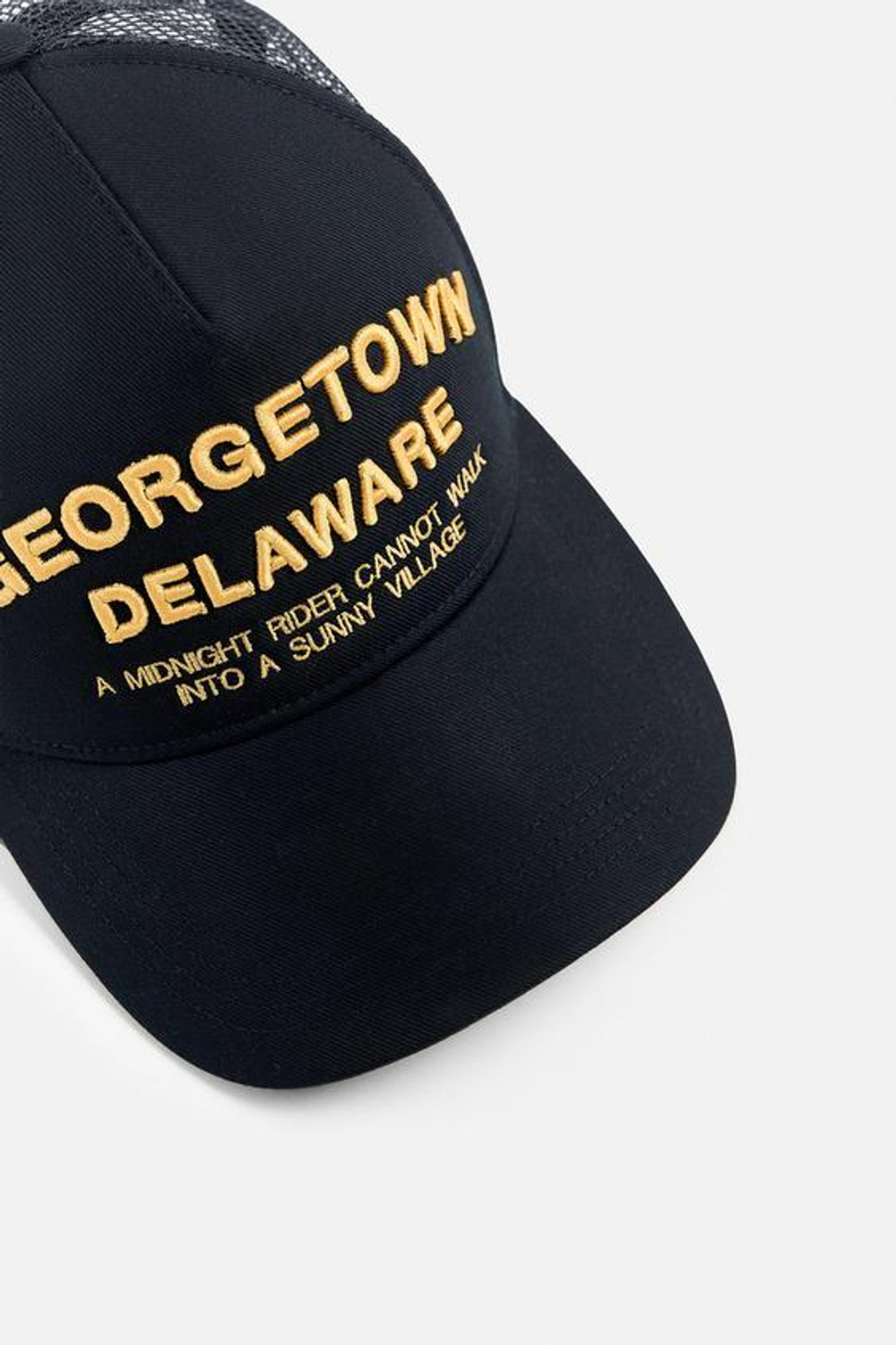 ZARA КЕПКА С КОНТРАСТНОЙ ВЫШИВКОЙ, МОРСКОЙ СИНИЙ