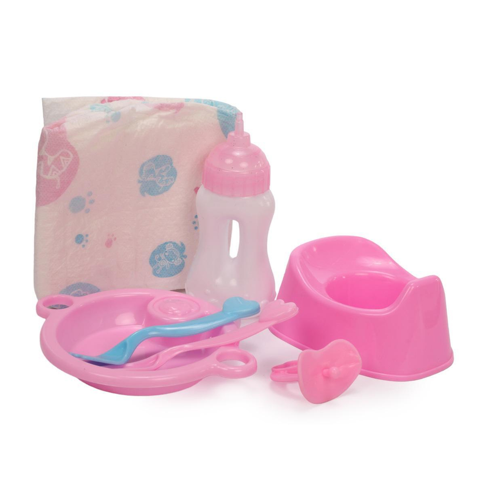 Пупс функциональный с аксессуарами 36см, коробка 168-10B