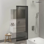 Шторка для ванны Berges RIVER S Slider Black 980 065018 тонированное стекло