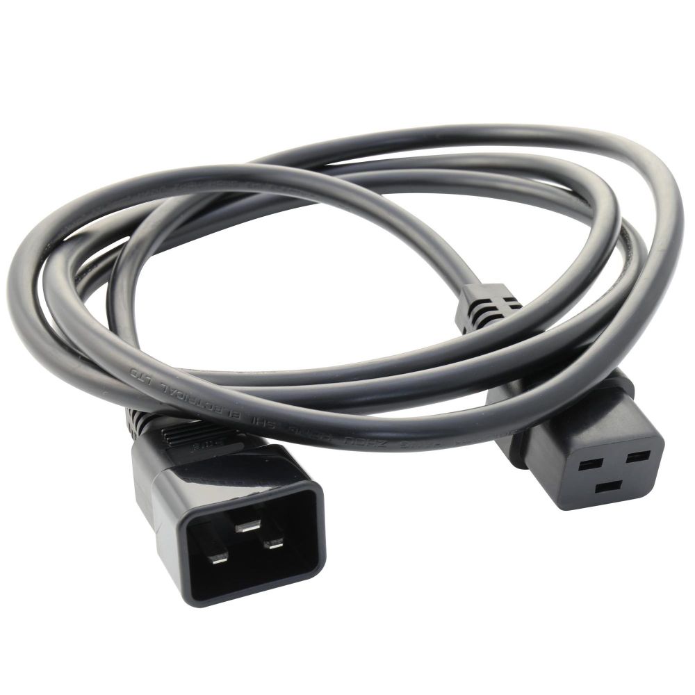 Кабель питания ДКС, IEC 60320 С19 - IEC 60320 C20, 2 м, сечение 3 x 2,5мм