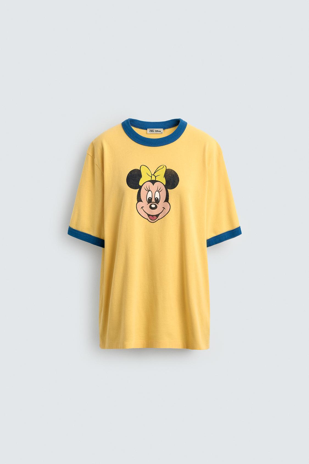 ZARA HARRY LAMBERT X DISNEY ФУТБОЛКА MINNIE MOUSE, ЖЕЛТЫЙ