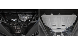 Защита картера Rival для Mercedes-Benz A-klasse V177 седан (V - 1.3 (149 л.с.)) (200) 2018-н.в./Mercedes-Benz A-klasse W177 хэтчбек (V - 1.3 (150 л.с.)) (200) 2018-н.в./Mercedes-Benz A-klasse W177 хэтчбек (V - 2.0 (190 л.с.)) (220) 2018-н.в./Mercedes-Benz B-klasse W247 (V - 1.3 (136 л.с.)) (180) 2018-н.в./Mercedes-Benz CLA-klasse C118 (V - 1.3) 2019-н.в./Mercedes-Benz GLA-klasse H247 (V - 1.3; 2.0 (224 л.с.)) 2020-н.в./Mercedes-Benz GLB-klasse X247 (V - 2.0; 2.0D) 2020-н.в., штампованная, алюминий 3 мм, с крепежом, 2 части, K333.3944.1