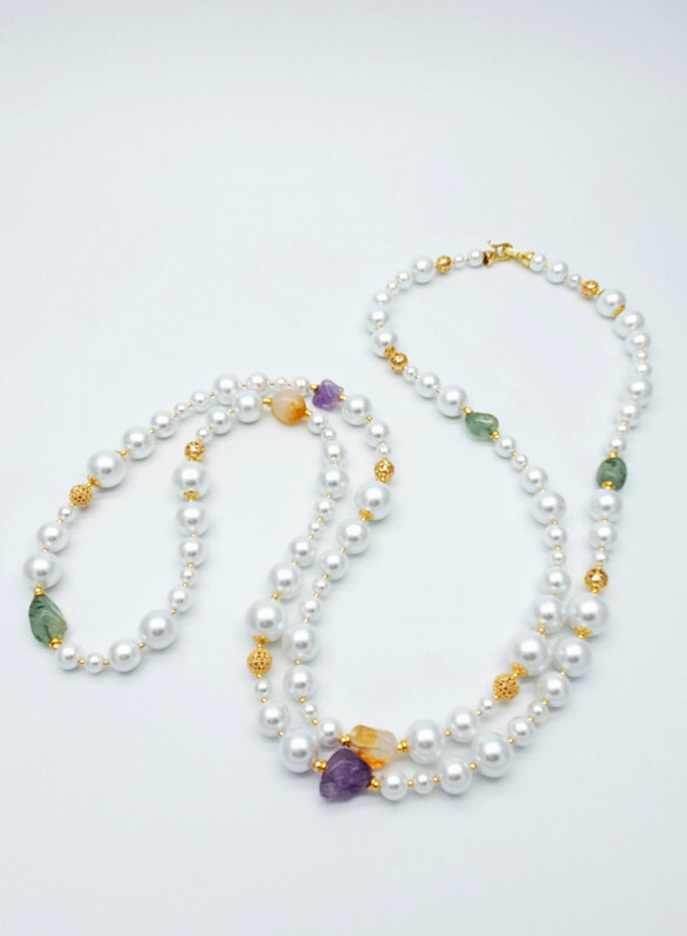 91001092 Колье SELENA PEARLS
