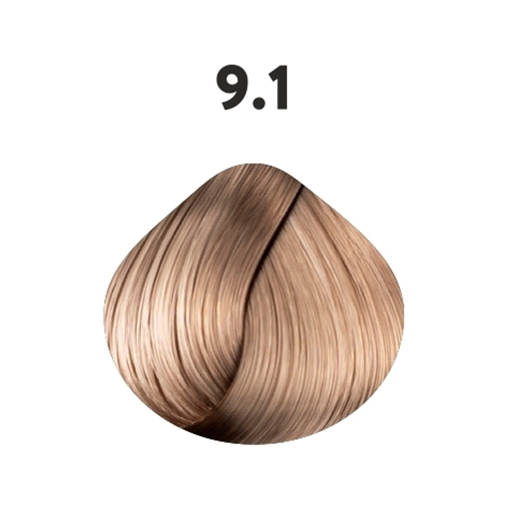 9.1 крем-краска KAARAL AAA Color Collection очень светлый пепельный блондин - 100 мл.