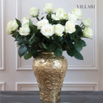 Ваза Таормина золотая Villari