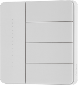 Умный настенный выключатель Z1 Pro (4 клавиши), цвет: белый, модель ZNQBKG45LM_wh