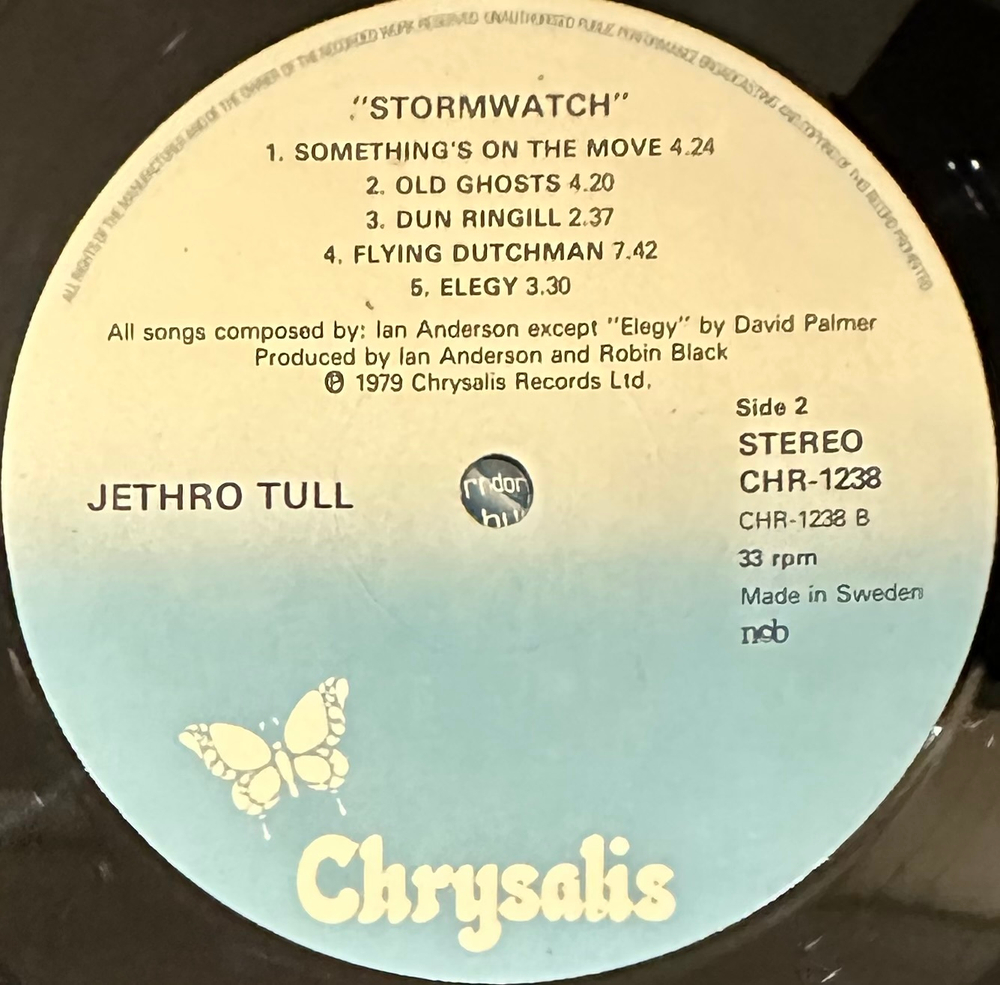 Jethro Tull - Stormwatch (Швеция 1979г.)