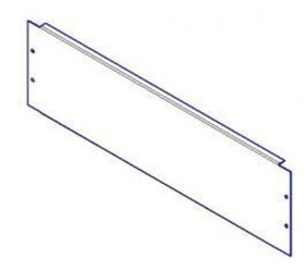 Фальшпанель для ВРУ 200х800 мм глухая TDM SQ0905-0183