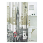 Штора для ванной комнаты Фотопринт 180*200 "ЛОНДОН" с кольцами DX-020