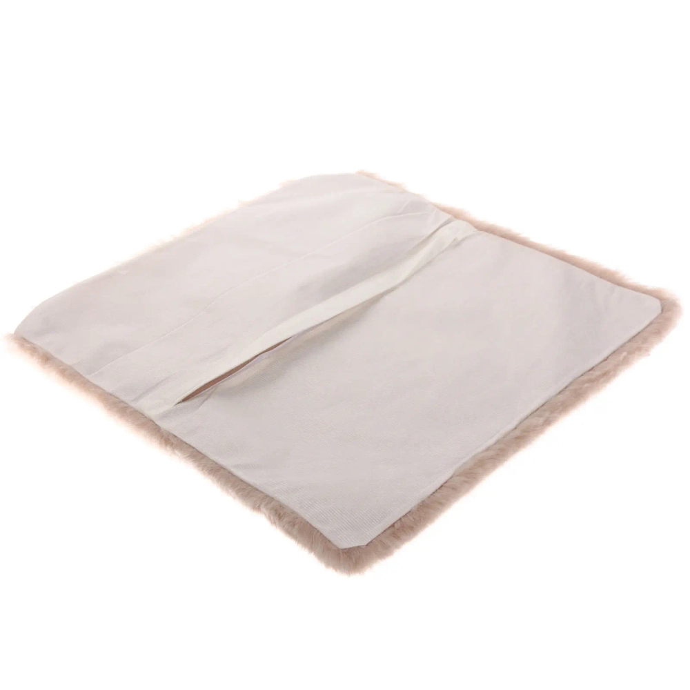 Чехол для декоративной подушки «SOFI», 43*43 см, иск. мех, цвет бежевый