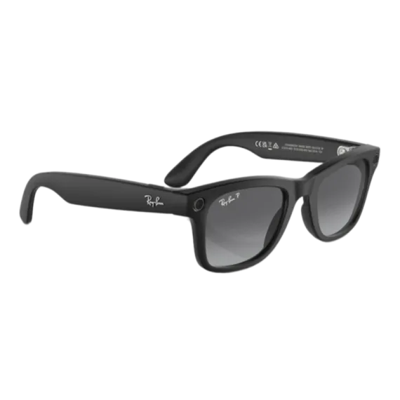 Умные очки Ray-Ban Wayfarer Gen 2 RW4012 Matte Black / Polar Gradient Graphite (Матовая чёрная оправа, линзы поляризованные графитовый градиент), размер M