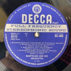 Винтажная виниловая пластинка LP Mantovani And His Orchestra Оркестр Мантовани, Classical Encores (Англия 1965)