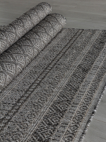 Ковер S154 - DARK GRAY - Прямоугольник - коллекция KAIR размер 100*200 см
