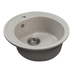 Мойкa ML-GMS102 СТАНДАРТ круглая, серый (310), 500 мм (глуб. чаши 170)