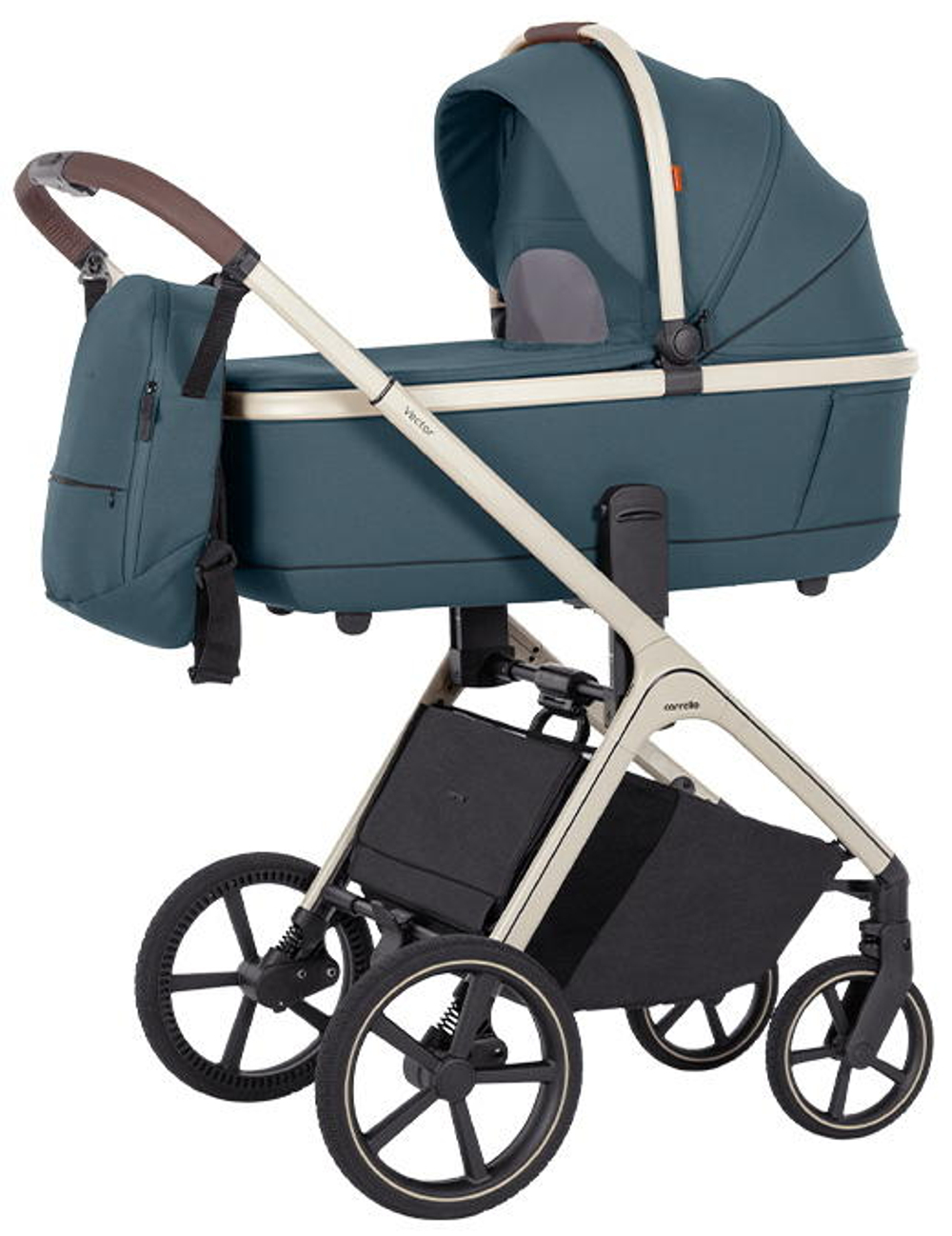 Коляска Carrello Vector CRL-6550 Ammonite AY329 Pro Absolute Black с базой Isofix 3 в 1 Prime Blue