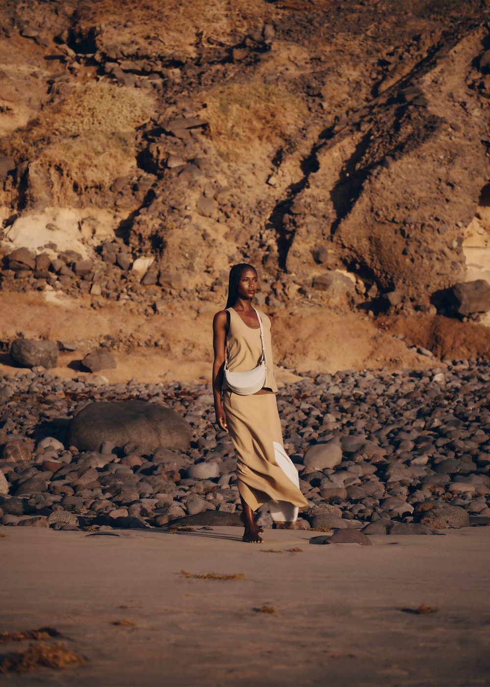 POLENE СУМКА NUMERO DIX, ЦВЕТ МЕЛА