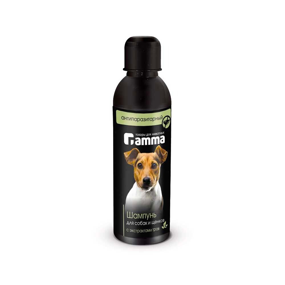 Gamma шампунь для собак и щенков антипаразитарный с экстрактом трав 250мл