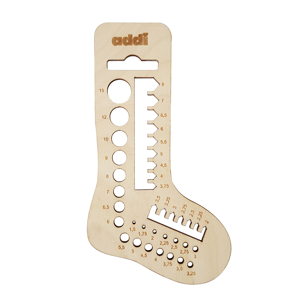 Линейки для измерения размеров спиц и крючков Addi Calibro