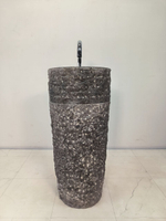 Раковина напольная из мрамора Pedestal Grey Marmo MN-65925 40х40х90 из натурального камня