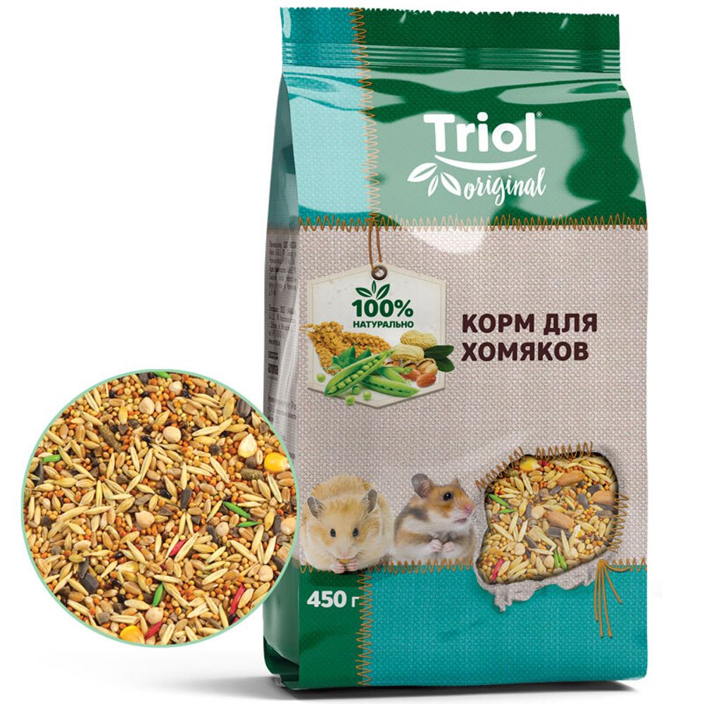Корм для хомяков, 450г, Triol Original Корм для хомяков, 450г, Triol Original