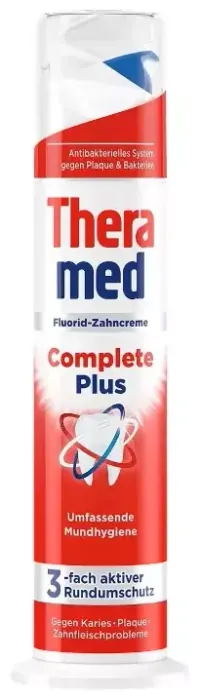 Зубная паста Theramed Complete Plus, с дозатором, 100 мл, Германия.