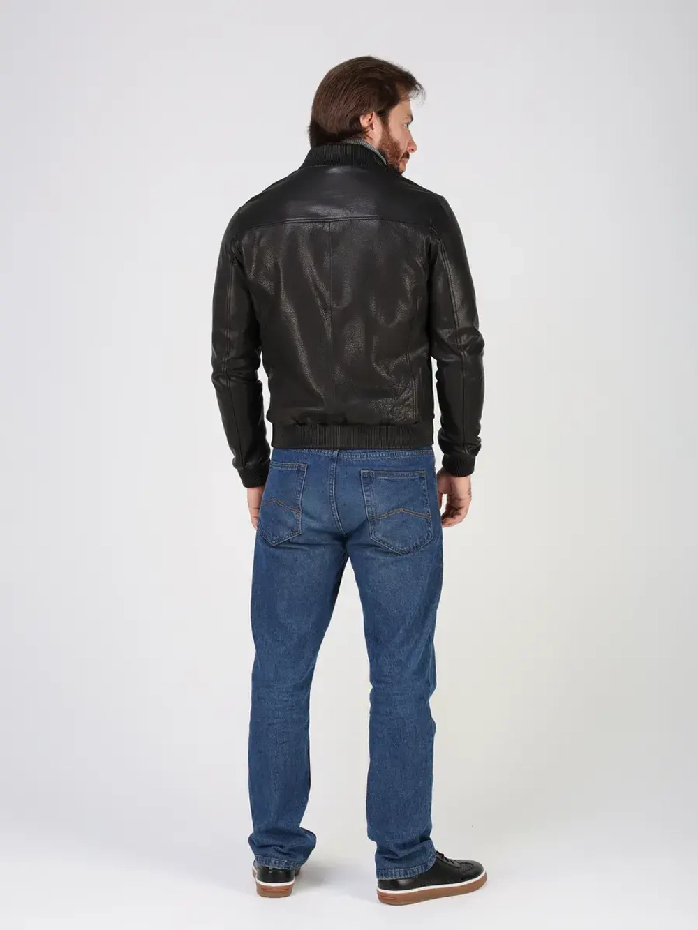 Кожаная куртка демисезонная