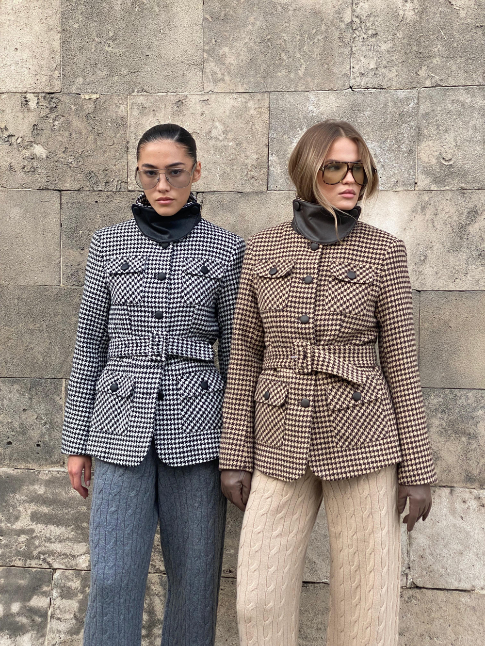 Жакет- пальто из шерсти, Бежевый