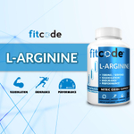 fitcode, L-аргинин, с повышенной силой действия, 1500 мг, 100 капсул (750 мг в 1 капсуле)