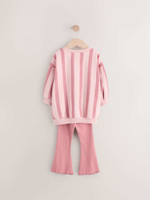 Толстовка и легинсы-клеш в комплекте для девочки Next E54-935, Розовый