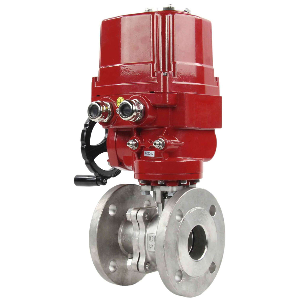 Stainless steel ball valve Elephant kchfp-elephant-ex-380v, body material - stainless steel AISI 316, ball material - stainless steel AISI 316, seal - PTFE, electric actuator operated