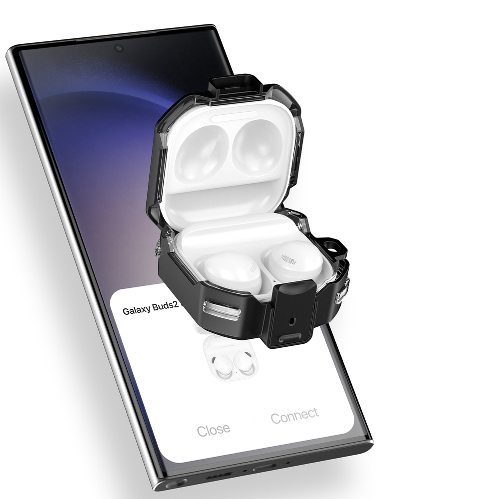 Чехол с черными рамками для наушников Samsung Buds4 и Buds 4 Pro, серия SECE Series от Dux Ducis