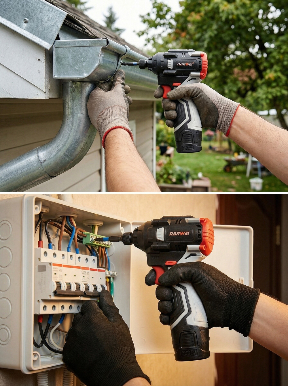 Аккумуляторный ударный бесщеточный винтоверт NANWEI S5160, 16 В