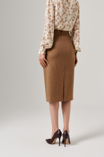4845 Юбка женская (кофейно-бежевый)