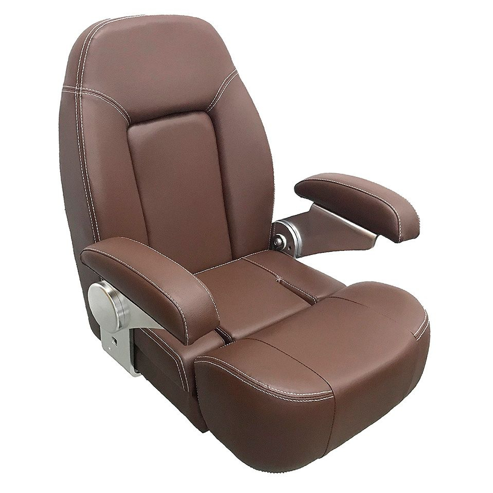 Кресло с болстером и откидными подлокотниками. коричневое (10268886)