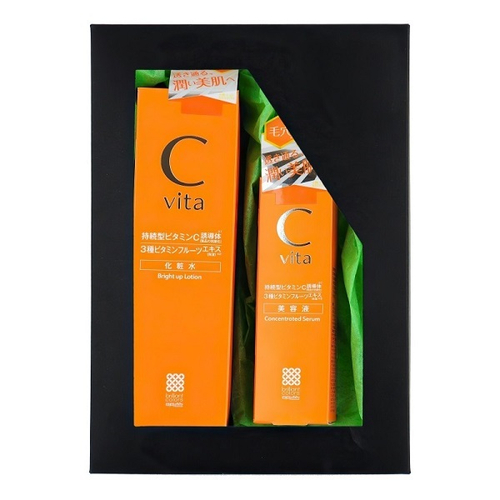 Подарочный набор с витамином С Комфорт и свежесть (лосьон+сыворотка) Meishoku Cvita Set