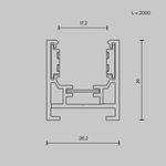 Шинопровод накладной Technical TRXM034-412W
