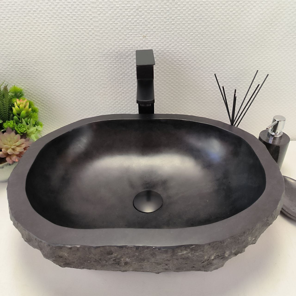 Раковина из андезита Erozy Black EA-62673 52*41*15 114